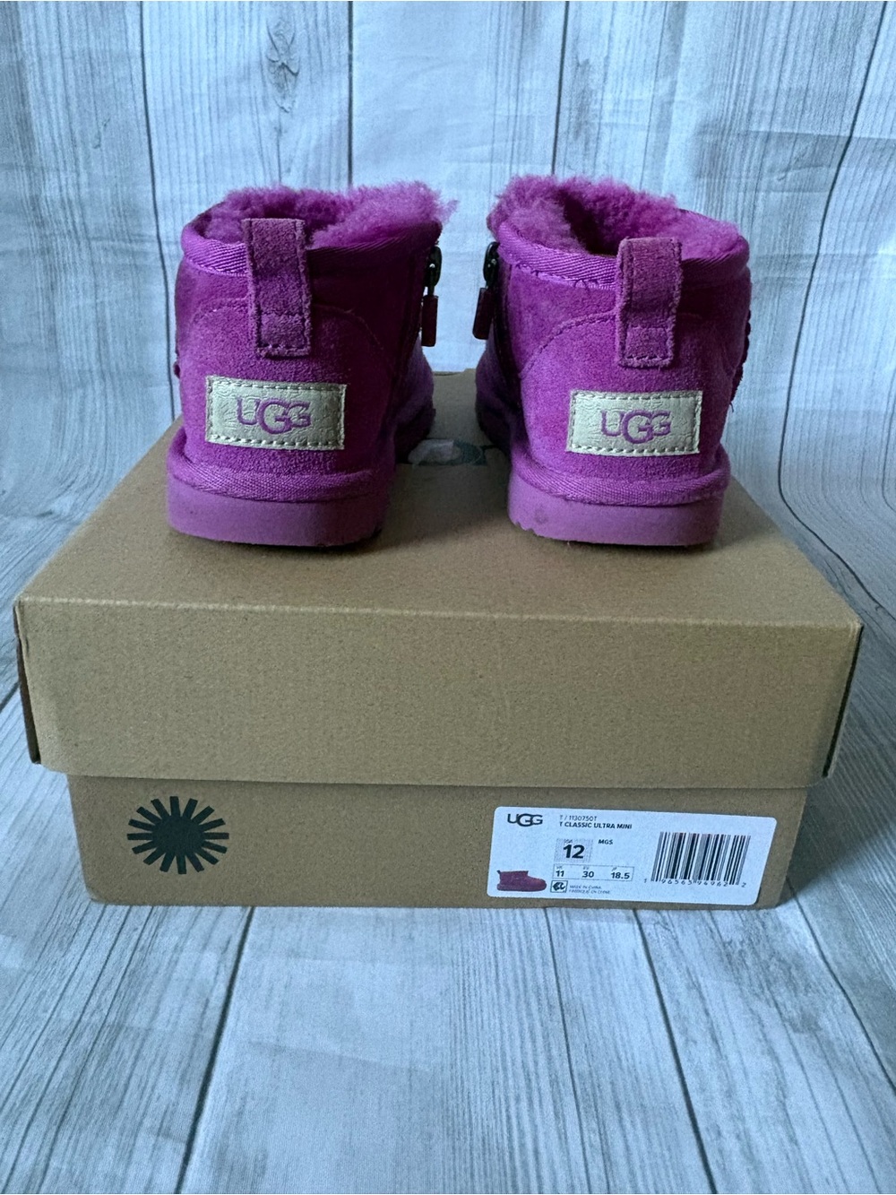 UGG Kids classic ultra mini size 12